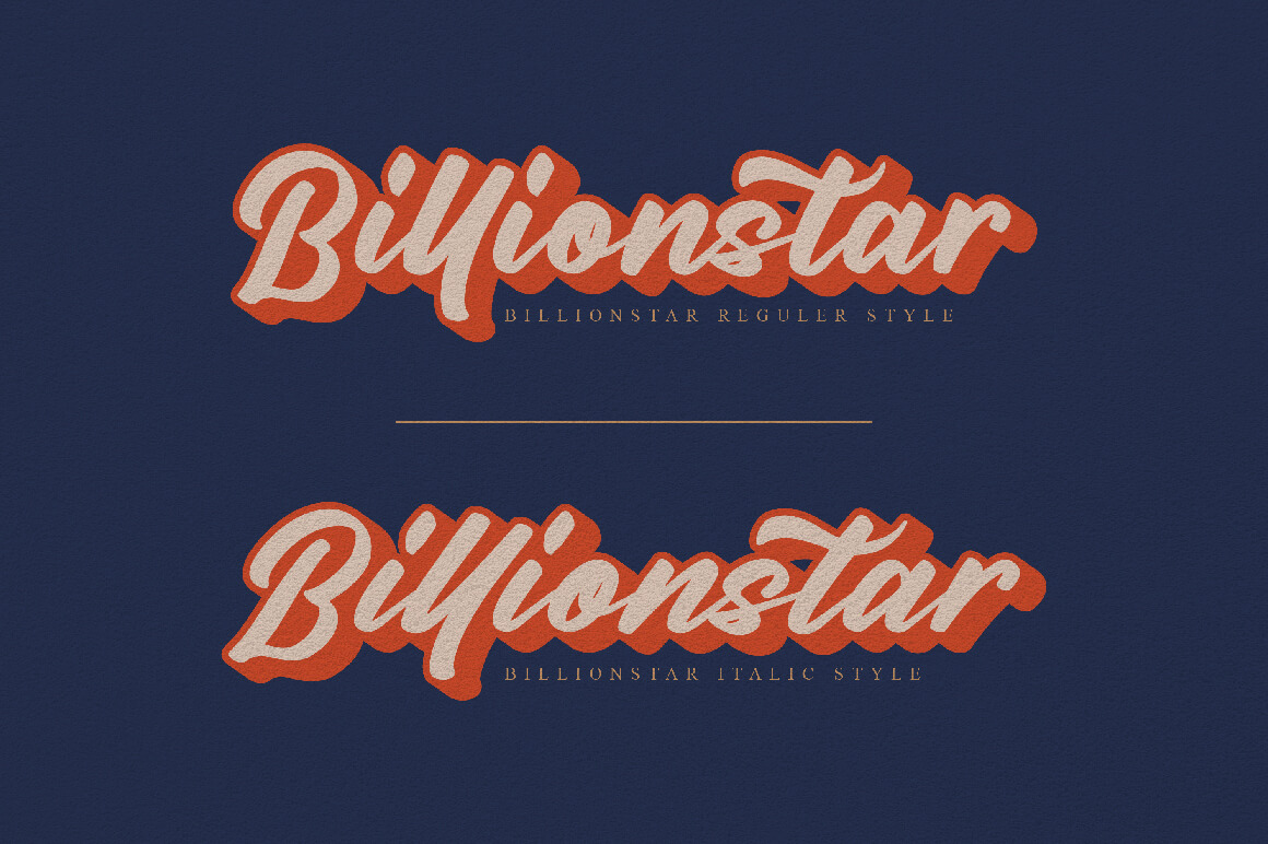 Billionstar 字体下载