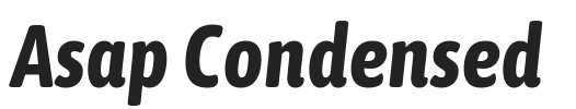 Asap Condensed.ttf字体下载
