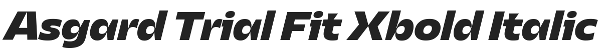 Asgard Trial Fit Xbold Italic.ttf字体下载