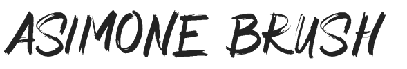 Asimone Brush.otf字体下载