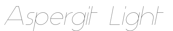 Aspergit Light.otf字体下载