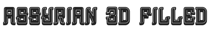 Assyrian 3D Filled.ttf字体下载
