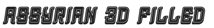 Assyrian 3D Filled.ttf字体下载