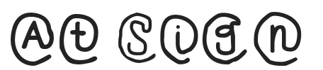 At Sign.otf字体下载