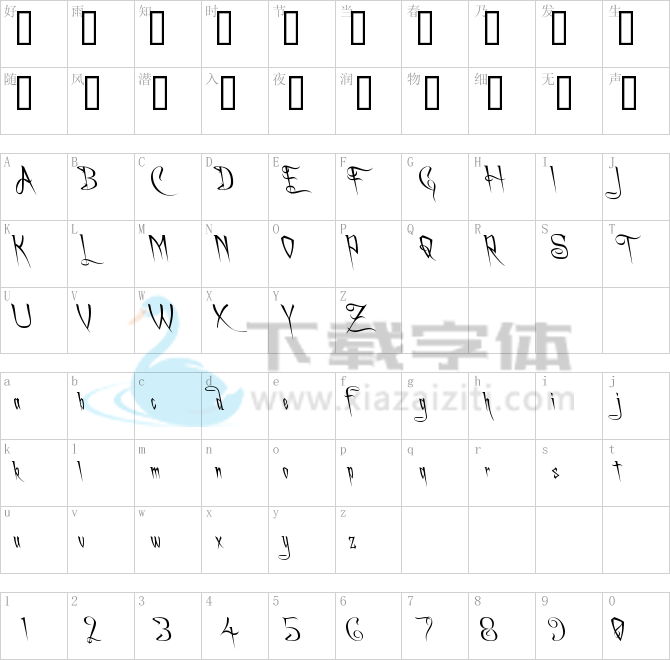 A Charming Font Leftleaning.ttf字体下载