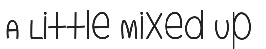 A Little Mixed Up.ttf字体下载