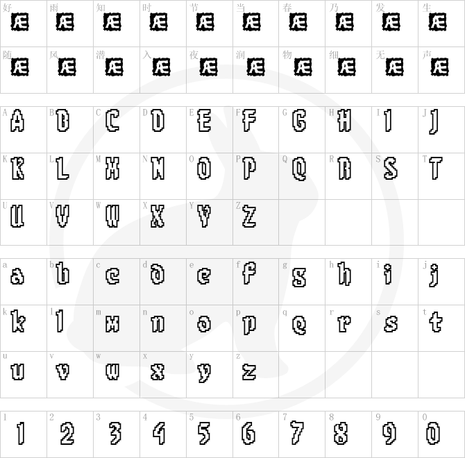8-bit Limit O (BRK).ttf字体下载