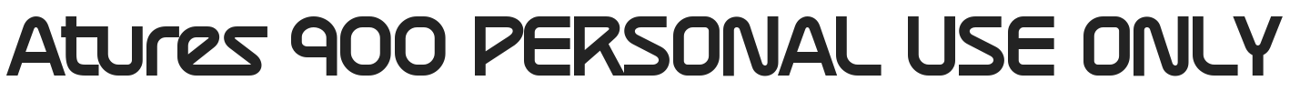 Atures 900 PERSONAL USE ONLY.ttf字体下载