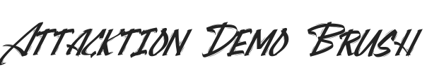 Attacktion Demo Brush.ttf字体下载