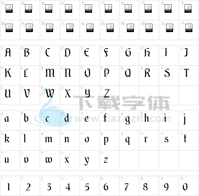 Augsburger Schrift CAT.ttf字体下载