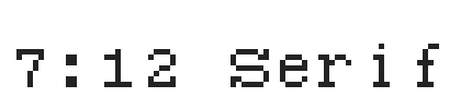 7:12 Serif.ttf字体下载