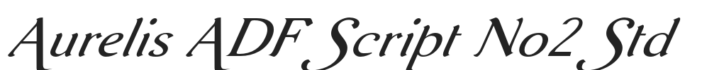 Aurelis ADF Script No2 Std.otf字体下载