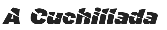 A Cuchillada.ttf字体下载