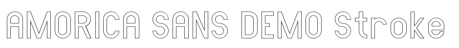 AMORICA SANS DEMO Stroke.ttf字体下载