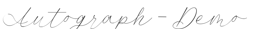Autograph - Demo.otf字体下载