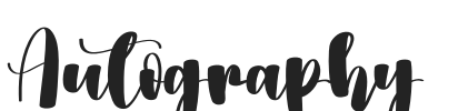 Autography.otf字体下载