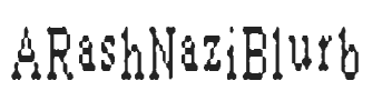 ARashNaziBlurb.ttf字体下载
