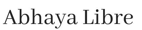 Abhaya Libre.ttf字体下载