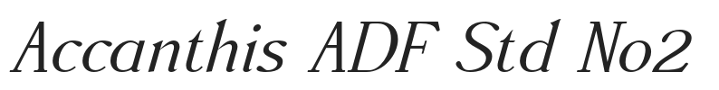 Accanthis ADF Std No2.otf字体下载