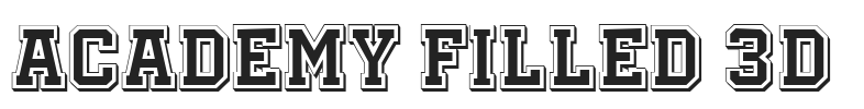 Academy Filled 3D.ttf字体下载