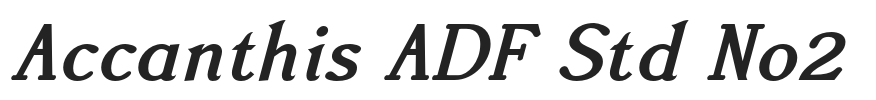 Accanthis ADF Std No2.otf字体下载
