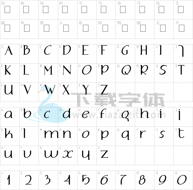 Adolphus Serif.ttf字体下载