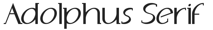 Adolphus Serif.ttf字体下载