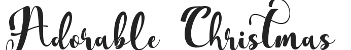 Adorable Christmas.otf字体下载