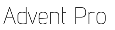 Advent Pro.ttf字体下载