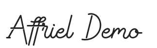 Affriel Demo.otf字体下载