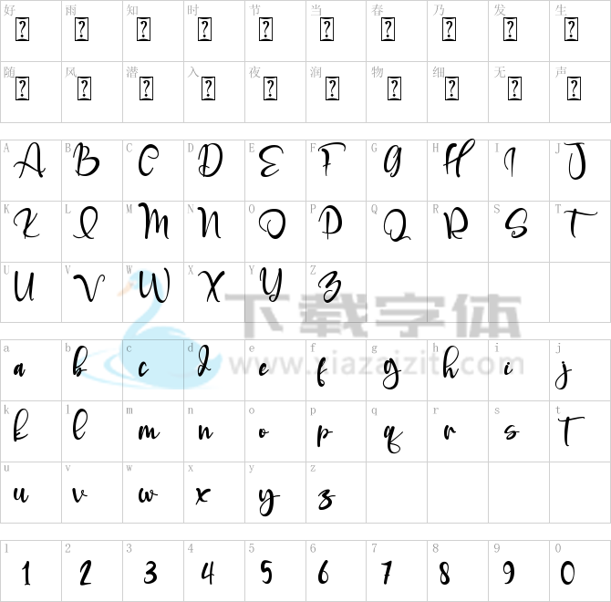 Aguellera.ttf字体下载