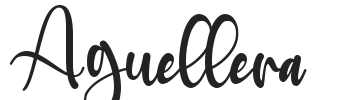 Aguellera.ttf字体下载