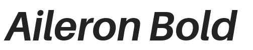 Aileron Bold.otf字体下载