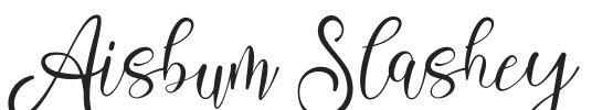 Aisbum Slashey.ttf字体下载