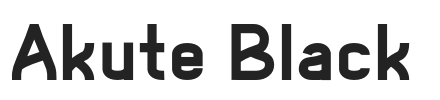 Akute Black.otf字体下载