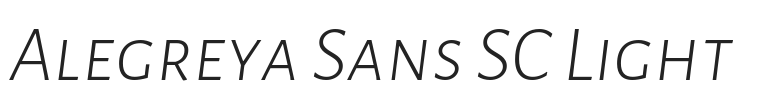 Alegreya Sans SC Light.ttf字体下载