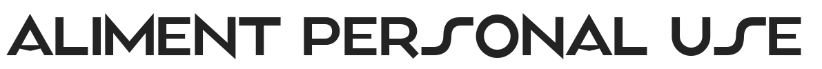 Aliment PERSONAL USE.ttf字体下载