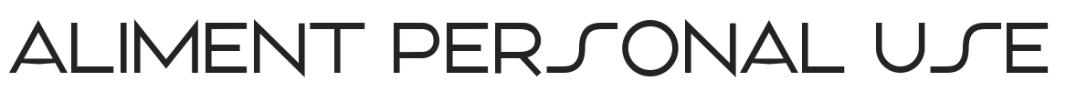 Aliment PERSONAL USE.ttf字体下载