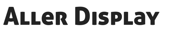 Aller Display.ttf字体下载