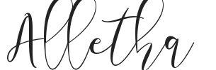 Alletha.otf字体下载