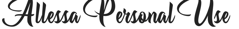Allessa Personal Use.ttf字体下载