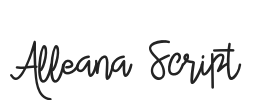 Alleana Script.otf字体下载