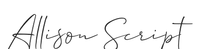 Allison Script.otf字体下载