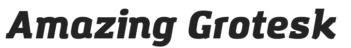Amazing Grotesk.otf字体下载
