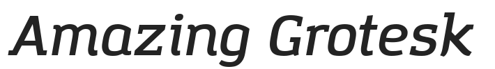 Amazing Grotesk.otf字体下载