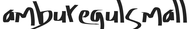 AmburegulSmall.otf字体下载