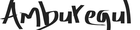 Amburegul.otf字体下载