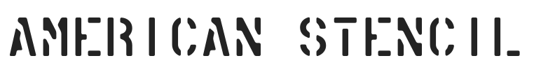 American Stencil.otf字体下载