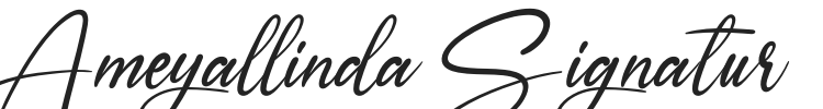 Ameyallinda Signatur.otf字体下载