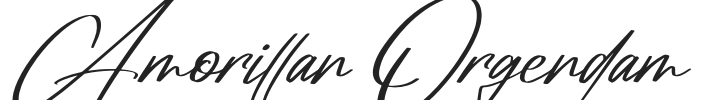 Amorillan Orgendam.otf字体下载